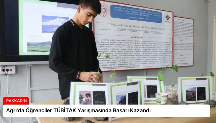 Ağrı’da Öğrenciler TÜBİTAK Yarışmasında Başarı Kazandı