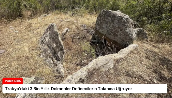 Trakya’daki 3 Bin Yıllık Dolmenler Definecilerin Talanına Uğruyor