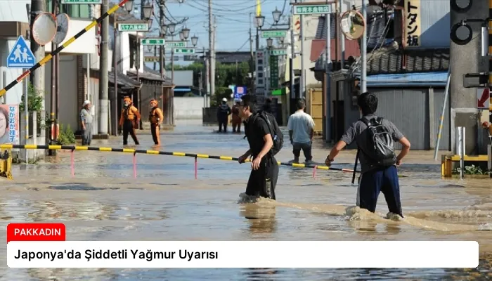 Japonya’da Şiddetli Yağmur Uyarısı