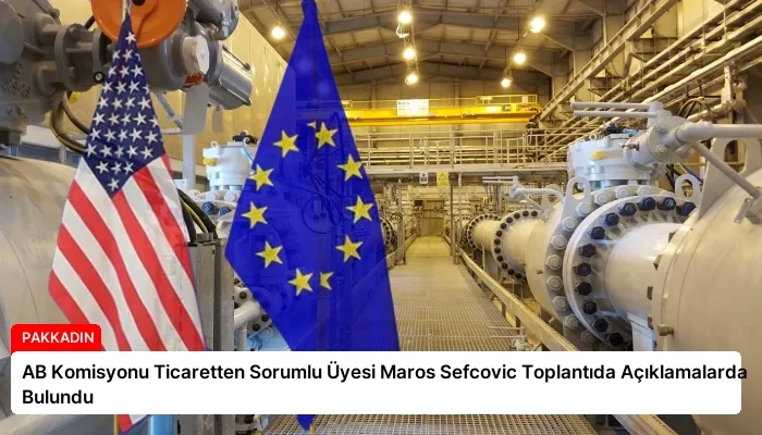 AB Komisyonu Ticaretten Sorumlu Üyesi Maros Sefcovic Toplantıda Açıklamalarda Bulundu