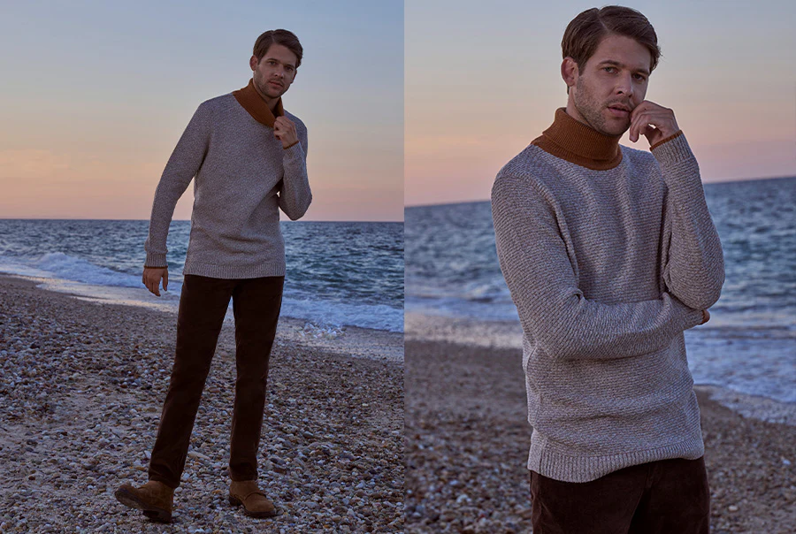 Erkekler İçin Triko Kazak Kombinleri