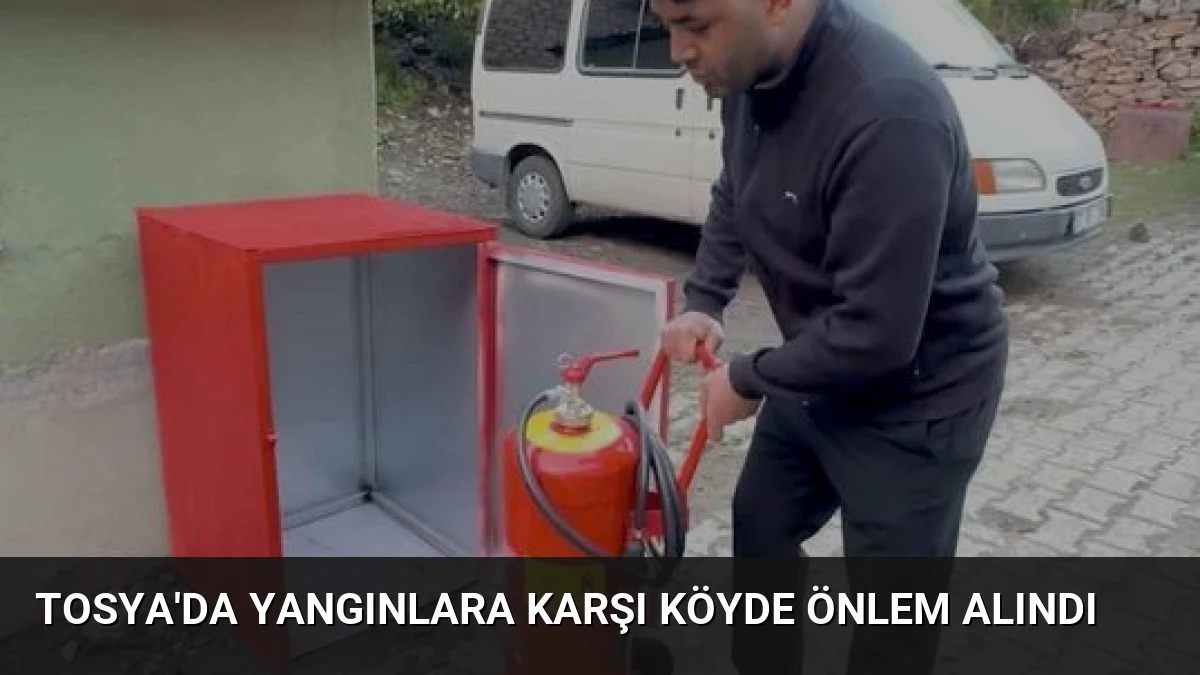 Tosya’da Yangınlara Karşı Köyde Önlem Alındı