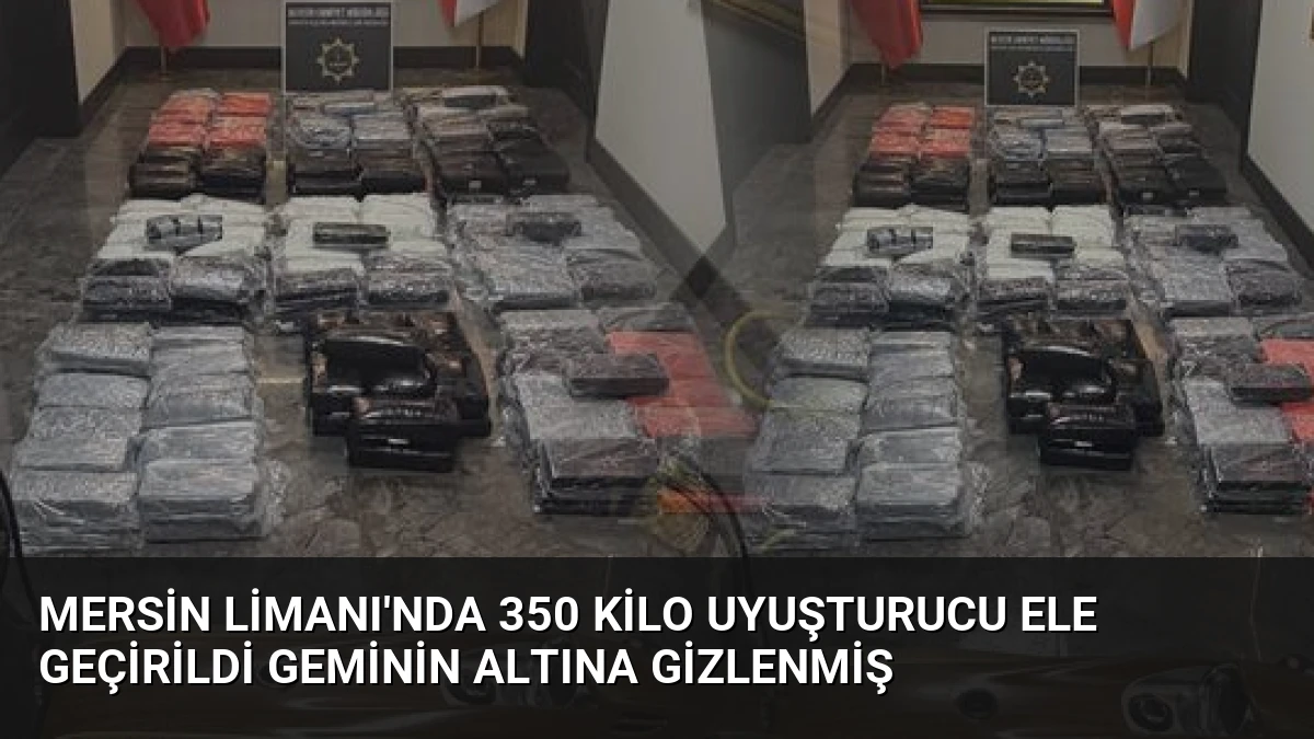 Mersin Limanı’nda 350 Kilo Uyuşturucu Ele Geçirildi Geminin Altına Gizlenmiş