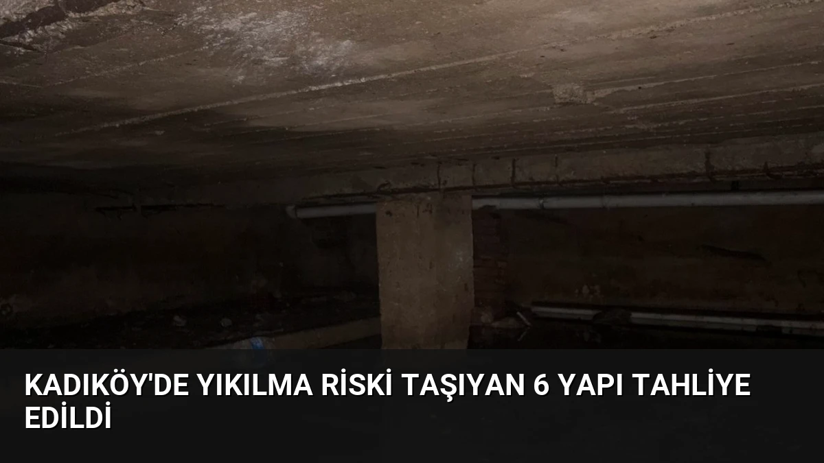 Kadıköy’de Yıkılma Riski Taşıyan 6 Yapı Tahliye Edildi
