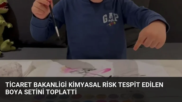 Ticaret Bakanligi Kimyasal Risk Tespit Edilen Boya Setini Toplatti